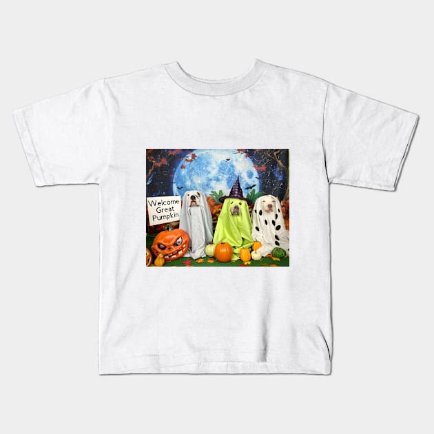 The Great Pumpkin Kids T-Shirt by TeamPitCrewDogs